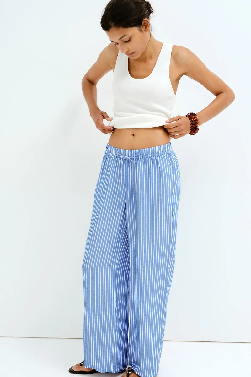 MAMA Before & After Linen-blend Pants