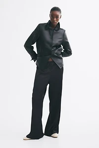 Pantalon large en satin