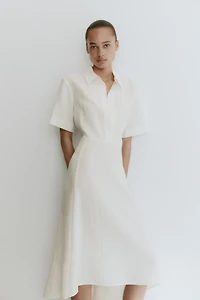 Tie-Belt Shirt Dress
