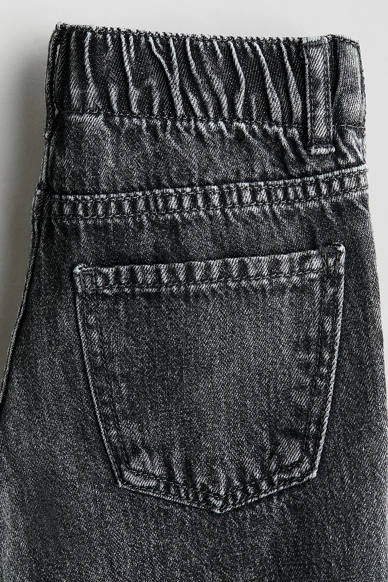 Wide-Leg Jeans with Motif Details