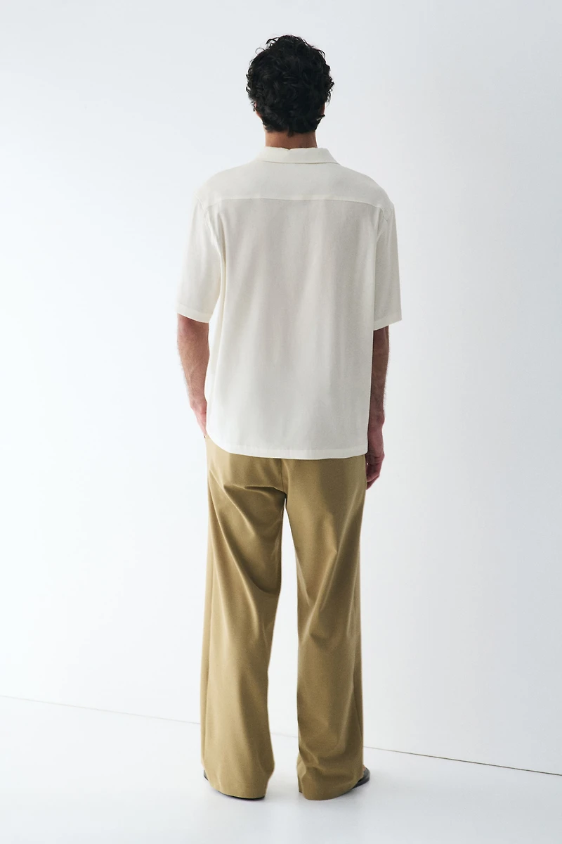 Easy Care Relaxed-Fit Linen-Blend Shirt