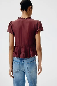 Puff-Sleeved Blouse