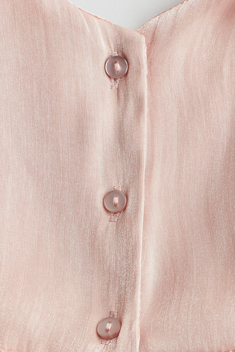 Robe en organza avec boucle