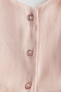 Robe en organza avec boucle