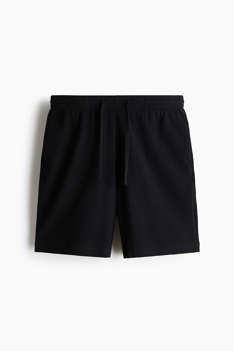 Relaxed-Fit Waffled Shorts