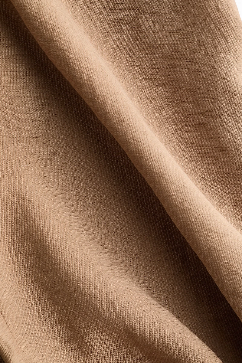 Linen-Blend Ankle-Length Pants