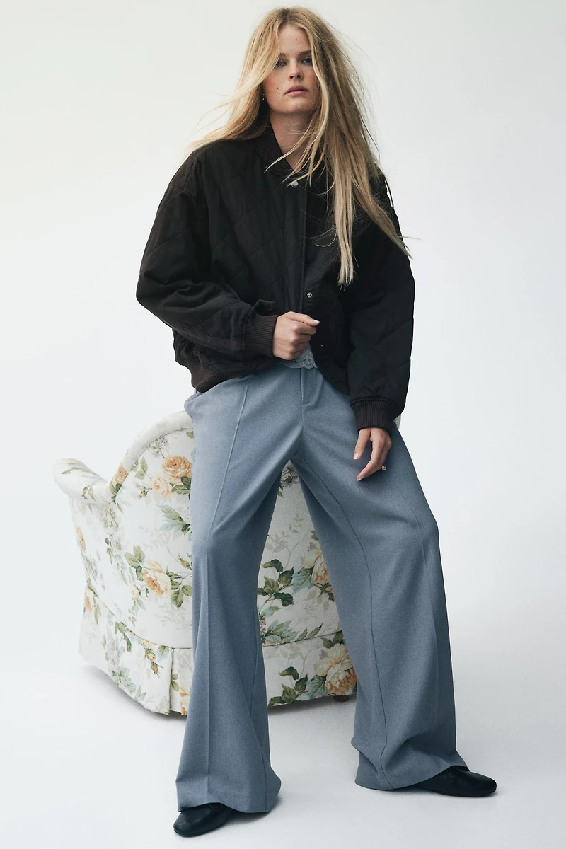 Quilted Bomber Jacket