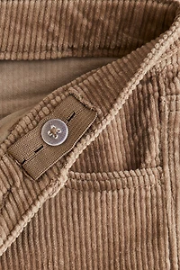 Pantalon large en velours de coton côtelé