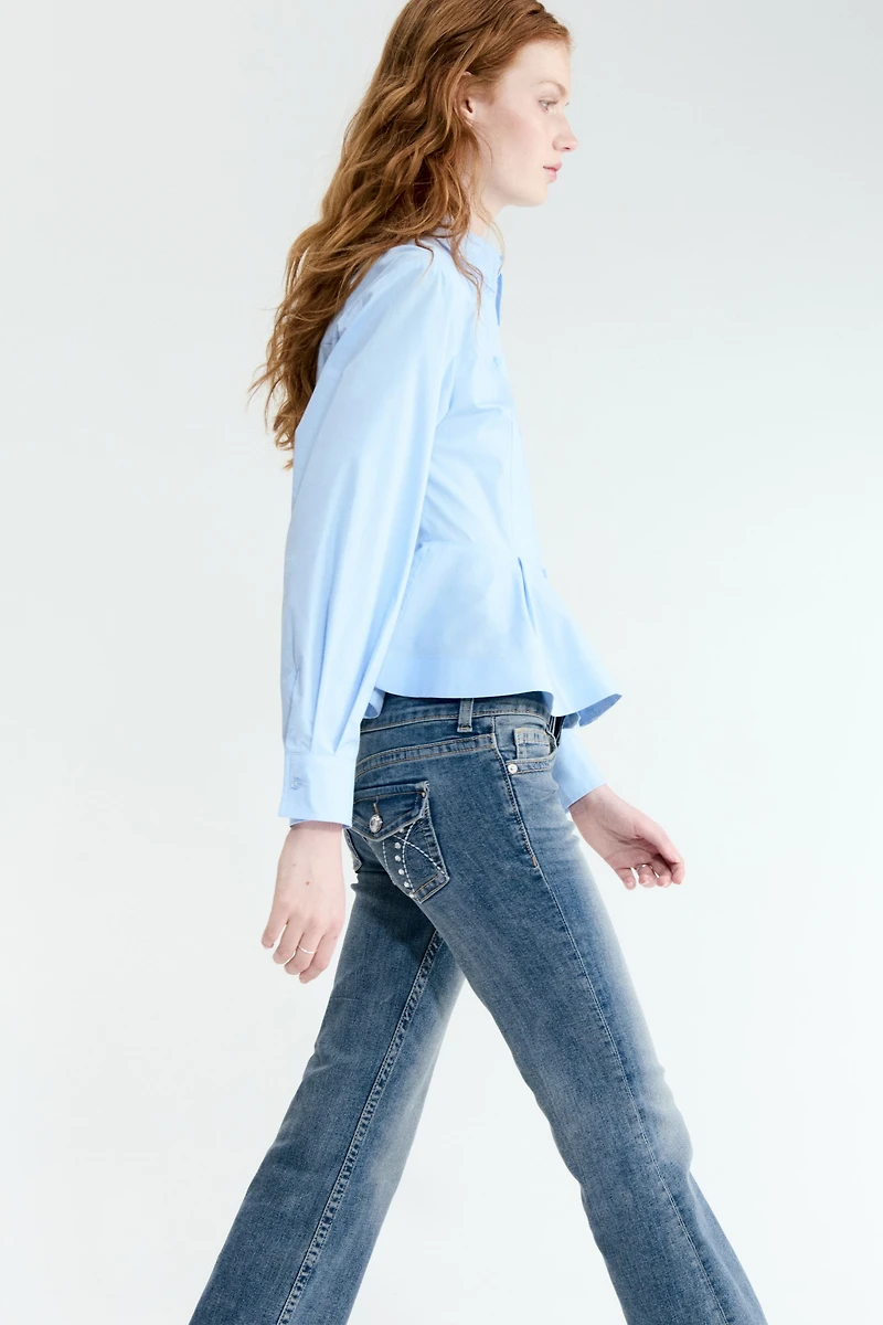 Flared Low Waist Jeans