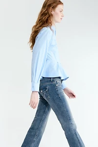 Flared Low Waist Jeans