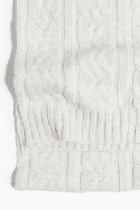 Écharpe en tricot torsadé