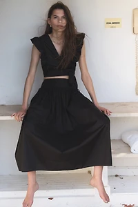 Cropped Wrap Top
