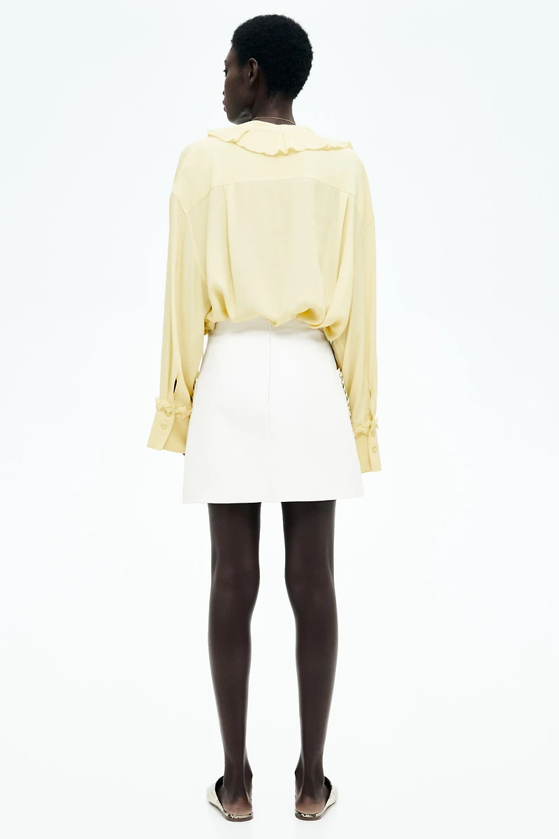 Coated Mini Skirt