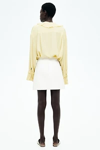 Coated Mini Skirt