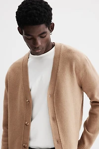 Regular-Fit Brushed Cardigan