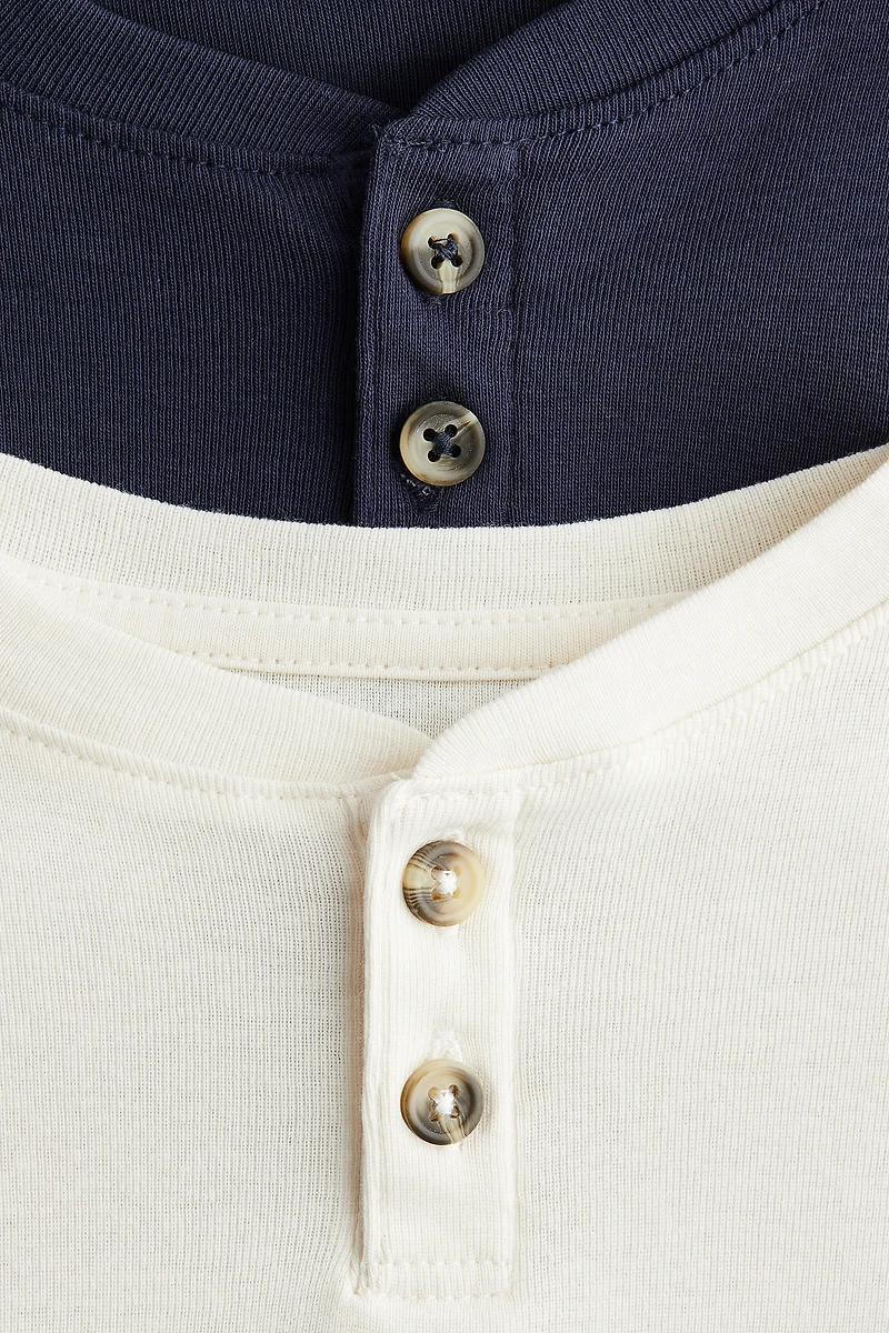 2-pack Henley T-shirts
