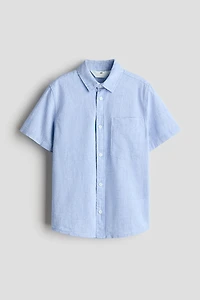 Linen-Blend Shirt