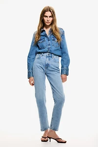 Mom Slim-Fit High-Waist Ankle Jeans