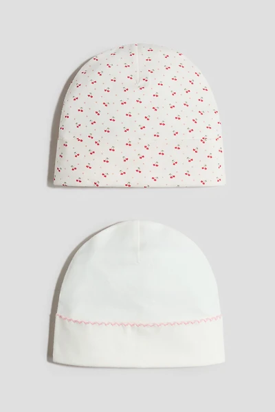 2-Pack Cotton Beanies