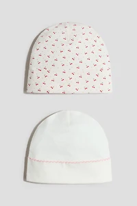 2-Pack Cotton Beanies