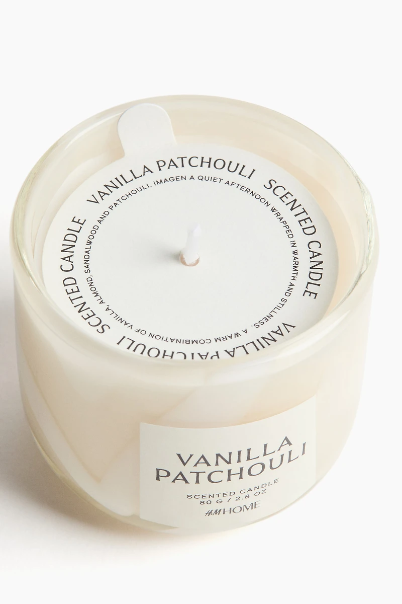 Bougie parfumée avec pot en verre