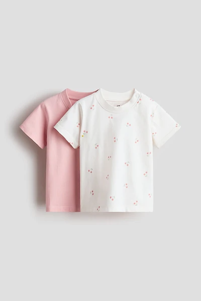 Lot de 2 T-shirts en coton