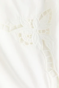 Strappy Top with Eyelet Embroidery