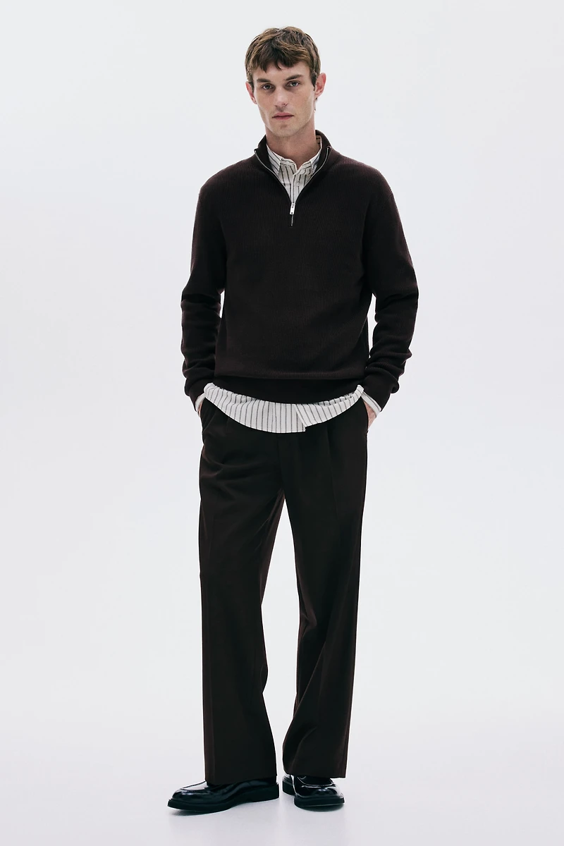 Regular Fit Half-Zip Sweater