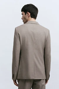 Veste près du corps à fermeture droite
