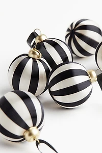 Lot de 6 petites boules de Noël
