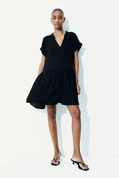 Crinkled Tunic Dress