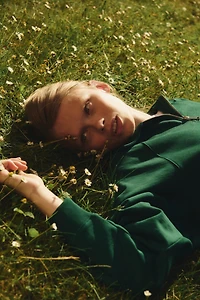 Chandail grande taille avec col à fermeture éclair