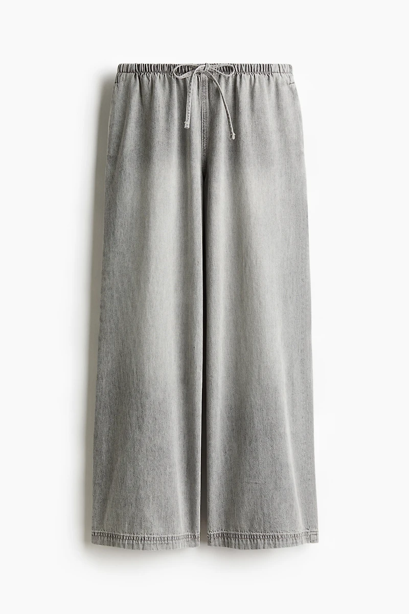 Denim Drawstring Pants