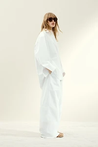 Stitching-Detail Cotton Shirt