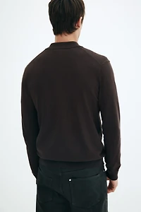 Regular-Fit Fine-Knit Polo Shirt