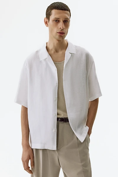 Relaxed-Fit Linen Resort Shirt