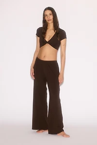 Relaxed-Fit Wide-Leg Yoga Pants