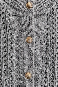 Pointelle-Knit Cardigan