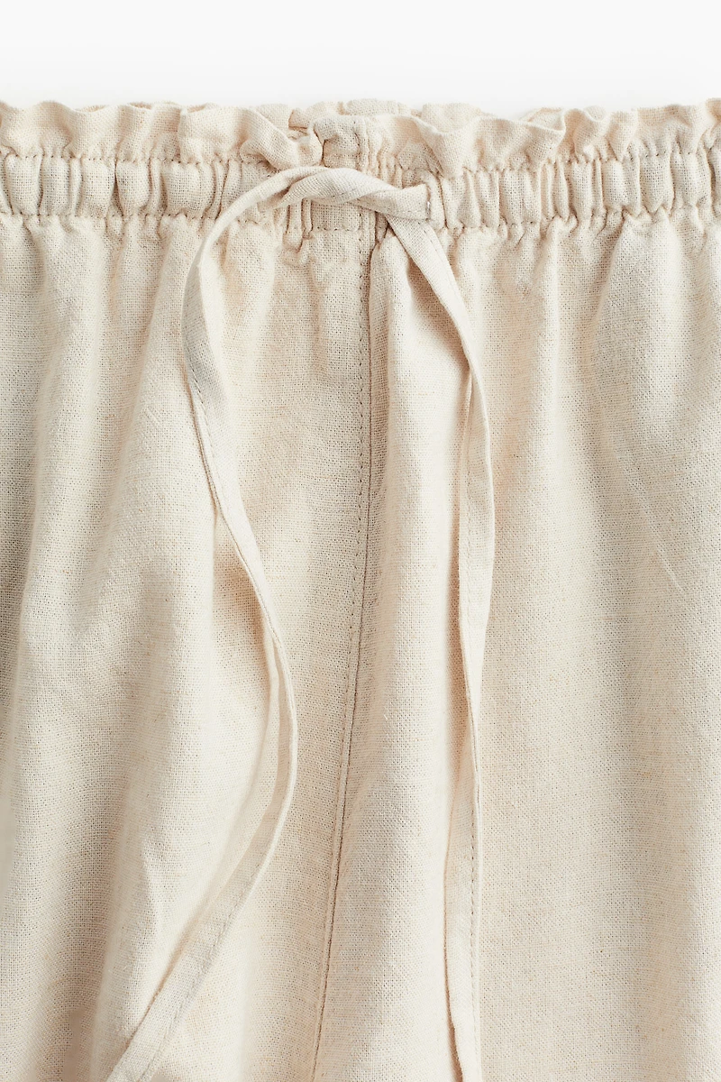 Linen-blend Shorts