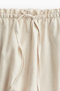 Linen-blend Shorts