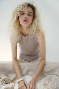 Metallic Knit Top