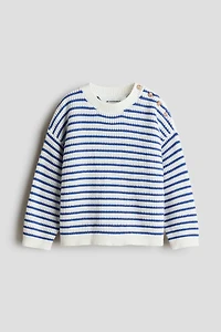 Rib-Knit Cotton Sweater