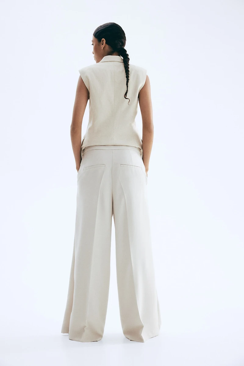 Wide-Leg Dress Pants