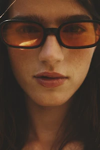 Lunettes de soleil rectangulaires