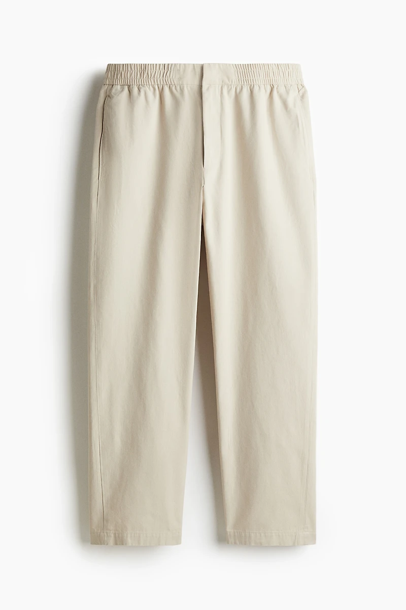 Relaxed-Fit Wool-Blend Twill Pants