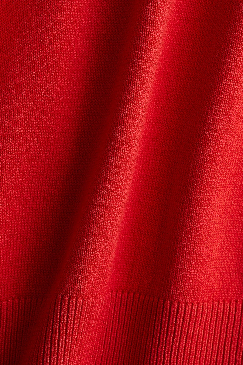 Fine-Knit Polo Shirt