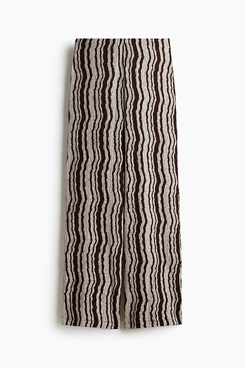 Textured Pull-On Pants