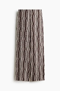 Textured Pull-On Pants