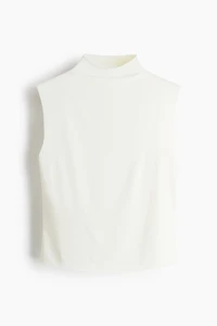 Sleeveless Mock Turtleneck Top