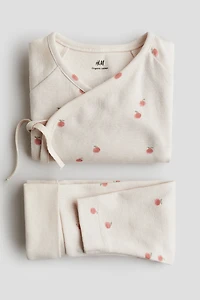 Ensemble 2 pièces cache-coeur et legging